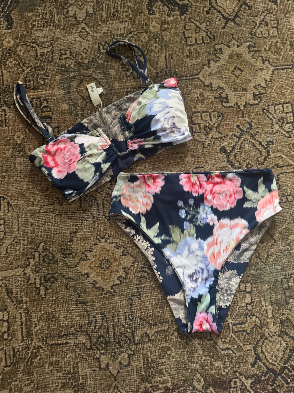 MAAJI Reversible Sustainable Night Jungle Irene Bikini Set Small NWOT